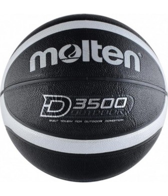 Piłka do koszykówki Molten D3500-KS Outdoor czarno-srebrna