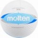 Piłka siatkowa Molten Soft DX S2V1550-WC r.5 biało-niebieska, lekka i wodoodporna, z miękkiej gumy