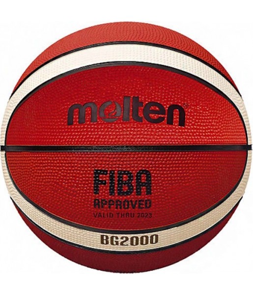 Piłka do koszykówki Molten B7G2000 r.7 brązowo-kremowa, gumowa, 12-panelowa, FIBA Approved
