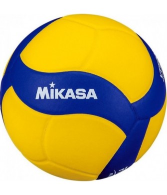 Piłka siatkowa Mikasa VT500W treningowa żółto-niebieska, dociążona 500 g, 18-panelowa