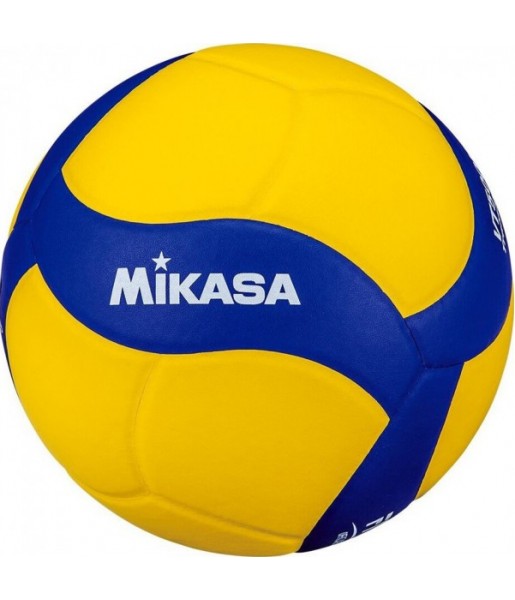 Piłka siatkowa Mikasa VT500W treningowa żółto-niebieska, dociążona 500 g, 18-panelowa