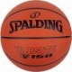 Pomarańczowa piłka do koszykówki Spalding Varsity TF-150 FIBA 84422Z r. 6 z czarnymi rowkami i logo Spalding