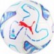 Biało-niebiesko-turkusowa piłka nożna Puma Stellar Serie A Mini 085166 01 r. 1 z czerwonym logo Puma