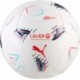 Biało-kolorowa piłka nożna Puma Stellar LaLiga Mini 085152 01 r. 1 z granatowymi, turkusowymi i różowymi detalami oraz logo Puma