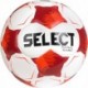 Biało-czerwona piłka nożna halowa Select Futsal Samba 320010 r. 4 z logo Select i czarnymi detalami