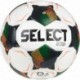 Biało-czarno-zielono-pomarańczowa piłka nożna halowa Select Futsal Planet 310021 r. 4 z logo Select