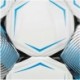 Biało-czarno-niebieska piłka nożna halowa Select Futsal Master 310019 r. 4 z ręcznie szytą konstrukcją i logo Select
