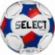 Biało-niebiesko-czerwona piłka nożna Select Match V26 FIFA Basic 120078 r. 5 z 32 panelami Dual Bonded, strukturą PU i logo Sele