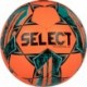 Pomarańczowo-niebieska piłka nożna Select Numero 10 FIFA Basic rozmiar 5 z 32 ręcznie szytymi panelami i dużym logo Select