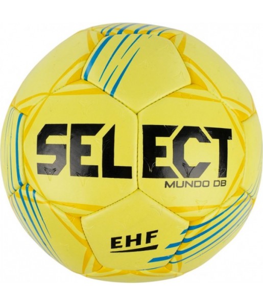 Piłka ręczna Select Mundo Senior V24 r.3 żółto-zielona, II gatunek, Dual Bonding i EHF Approved