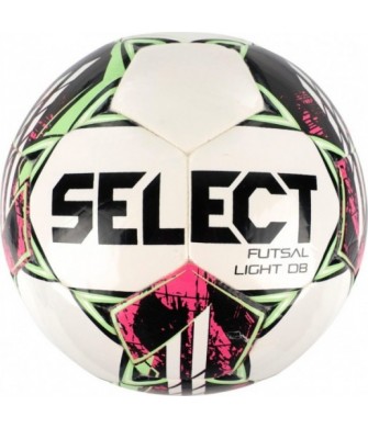 Piłka Nożna Halowa Select Futsal Light DB V22 II Gatunek 17647/370017 Biało-Zielono-Różowa