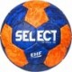 Niebiesko-pomarańczowa piłka ręczna Select Attack TB V22 210031 r. 0 z logo Select i oznaczeniem EHF