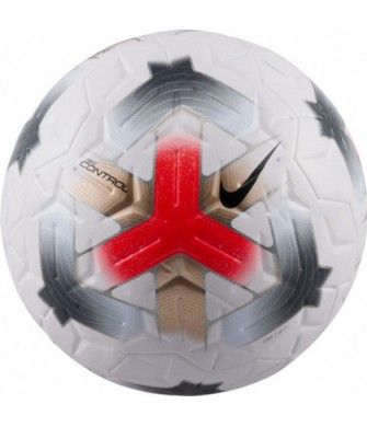 Piłka nożna Nike Control IQ0618 100 biało-czarno-czerwona meczowa