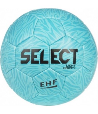 Piłka ręczna Select Light Grippy DB V26 EHF niebieska w jasnym turkusowym odcieniu, miękka i teksturowana