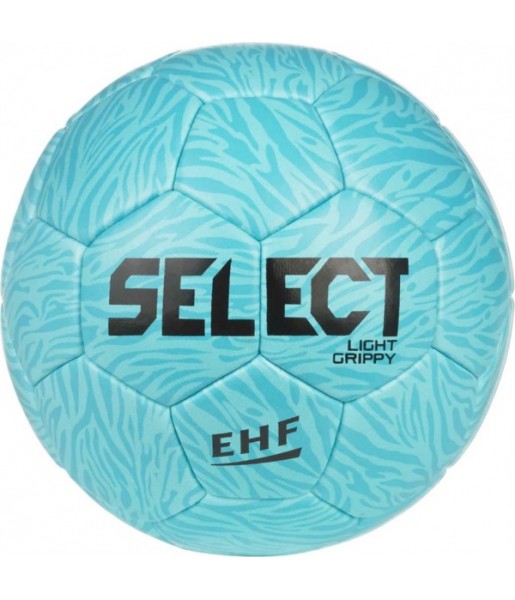 Piłka ręczna Select Light Grippy DB V26 EHF niebieska w jasnym turkusowym odcieniu, miękka i teksturowana