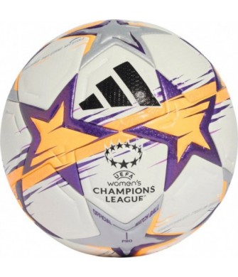 Piłka Nożna Adidas UCL Womens Pro 26/27 League Stage Rozmiar 5 KE5141 Biało-Pomarańczowo-Fioletowa