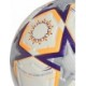 Biało-pomarańczowo-fioletowa piłka nożna Adidas UCL Womens Pro KE5141 r. 5 z grafiką Ligi Mistrzyń UEFA i czarnym logo Adidas