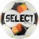 Biało-czarno-pomarańczowa piłka nożna Select Supreme Pro FIFA Basic rozmiar 5 z 32 ręcznie szytymi panelami i logo Select