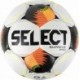 Biało-czarno-pomarańczowa piłka nożna Select Supreme Pro FIFA Basic rozmiar 5 z 32 ręcznie szytymi panelami i logo Select