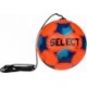 Piłka nożna Select Street Kicker V26 pomarańczowo-niebieska rozmiar 4 z linką