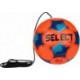 Piłka nożna Select Street Kicker V26 pomarańczowo-niebieska rozmiar 4 z linką