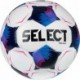 Biało-czarno-niebieska piłka nożna Select Team V26 FIFA Basic r. 5 z logo Select i 32-panelową konstrukcją