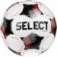 Biało-czarno-pomarańczowa piłka nożna Select Club V26 FIFA Basic rozmiar 5 z konstrukcją Dual Bonded i dużym logo Select
