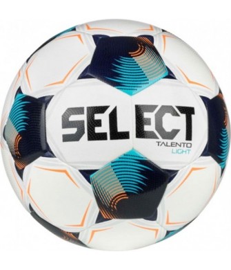 Piłka nożna Select Talento Light V26 130008 biało-czarno-niebieska, lekka Dual Bonded