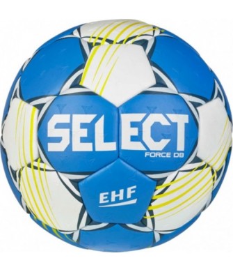 Piłka ręczna Select Force DB V25 210034 niebiesko-biała Dual Bonded EHF