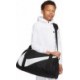 Torba sportowa Nike Gym Club 25 l DR6100 010 czarno-biała z dużym logo Nike