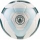 Piłka nożna Puma MCFC King 085013 01 r.5 biało-zielono-niebieska, szyta maszynowo z 32 paneli