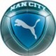 Piłka nożna Puma MCFC Culture 084976 13 turkusowo-niebieska z logo Manchester City