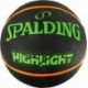 Piłka do koszykówki Spalding Highlight 84354Z czarno-zielono-pomarańczowa outdoor