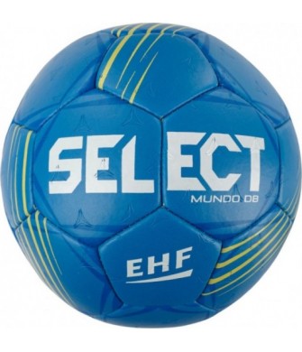 Piłka ręczna Select Mundo EHF V24 12886 niebieska, ręcznie szyta z pęcherzem Zero-Wing