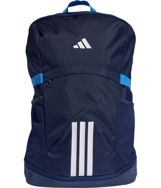 Plecak sportowy Adidas Tiro 28 l KD4223 granatowy z białym logo i kieszenią na obuwie