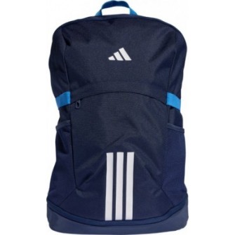Plecak sportowy Adidas Tiro 28 l KD4223 granatowy z białym logo i kieszenią na obuwie