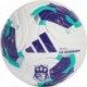 Piłka nożna Adidas Queens League Mini KE8233 biało-fioletowo-turkusowa z piankowym rdzeniem