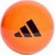 Pomarańczowo-czarna piłka nożna Adidas Universadi KB9777 r. 5 z dużym czarnym logo adidas na pomarańczowej powierzchni
