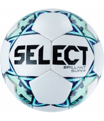 Biało-granatowo-zielona piłka nożna Select Brillant Super FIFA Pro 19215 r. 5 z 32 panelami, strukturą 3D i logo Select