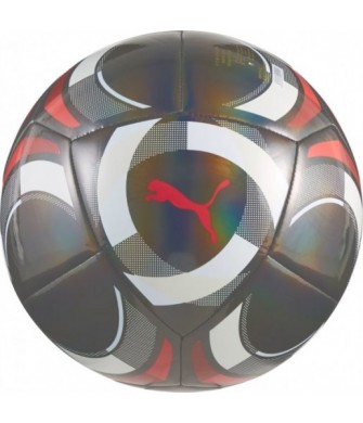 Piłka nożna Puma AC Milan Culture 085218 02 szaro-czarno-czerwona z herbem AC Milan