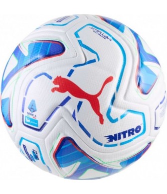 Piłka nożna Puma Stellar Nitro Ultimate Serie A biało-niebieska