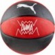 Piłka do koszykówki Puma teamJAWS 084688 02 czerwono-czarna z chropowatą gumową powierzchnią
