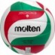 Piłka siatkowa Molten V4M3000-L r.4 biało-czerwono-zielona, lekka i miękka, przeznaczona dla młodszych graczy