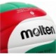 Piłka siatkowa Molten V4M3000-L r.4 biało-czerwono-zielona, lekka i miękka, przeznaczona dla młodszych graczy