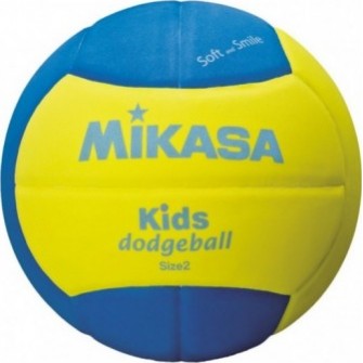 Piłka do zbijaka Mikasa SD20-YBL r.2 żółto-niebieska, lekka i miękka z powierzchnią EVA dla dzieci