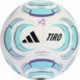 Piłka nożna halowa Adidas Tiro League Sala JW1526 r.4 biało-turkusowa, bezszwowa, do futsalu