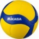 Piłka siatkowa Mikasa V360W-L lekka żółto-niebieska, szyta z syntetycznej skóry