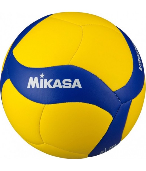 Piłka siatkowa Mikasa V360W-L lekka żółto-niebieska, szyta z syntetycznej skóry
