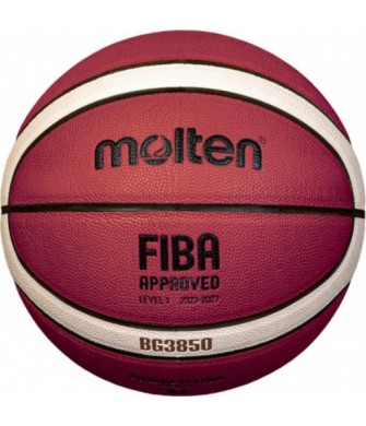 Piłka do koszykówki Molten BG3850 FIBA brązowo-kremowa indoor outdoor