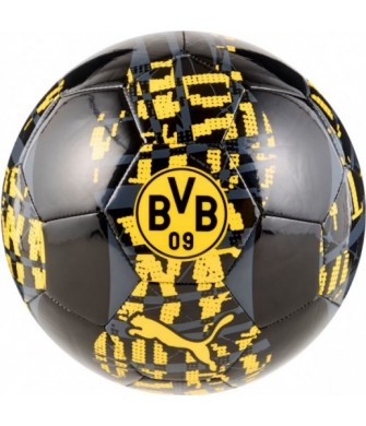 Piłka nożna Puma BVB Prematch 084551 02 czarno-żółta z herbem Borussia Dortmund